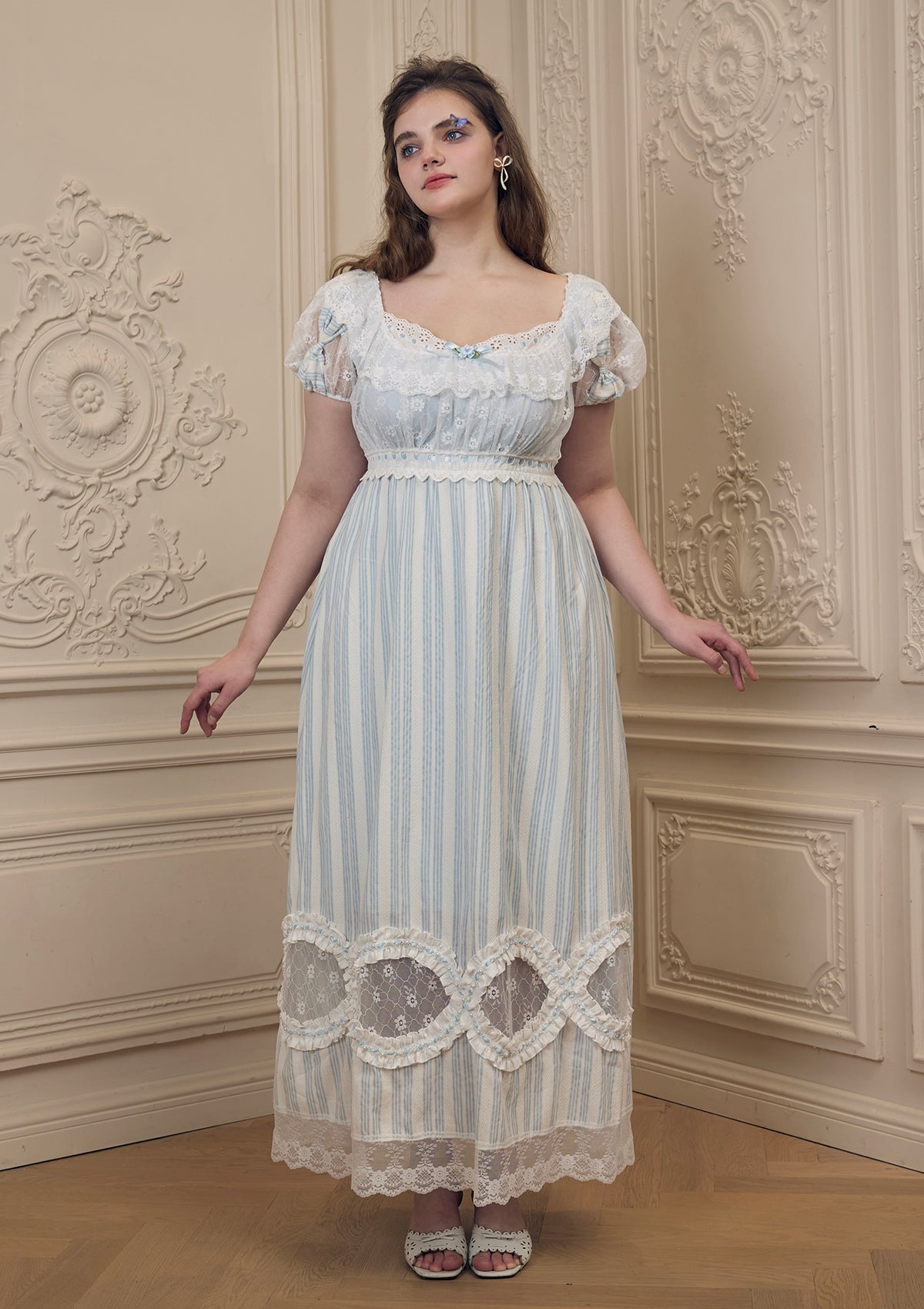 Curve & Plus “Matin de fenêtre fleurie” Dress
