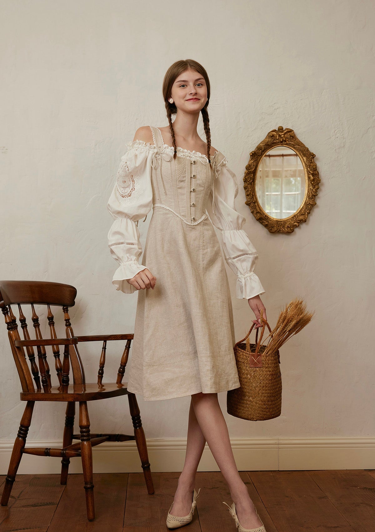Miss Wheat Corset Dress