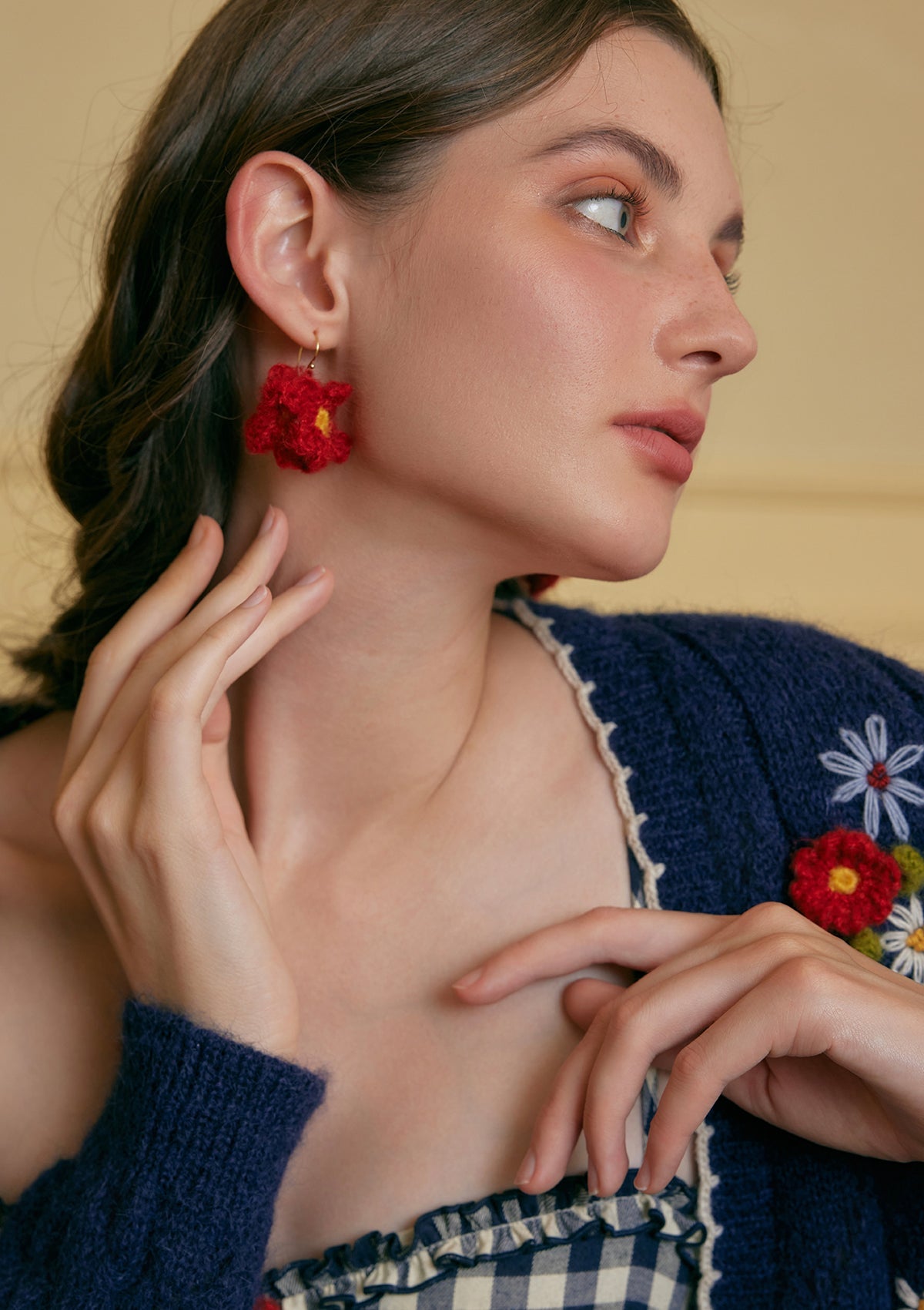 Tessa's Maiden Knit Ear Stud&Clip