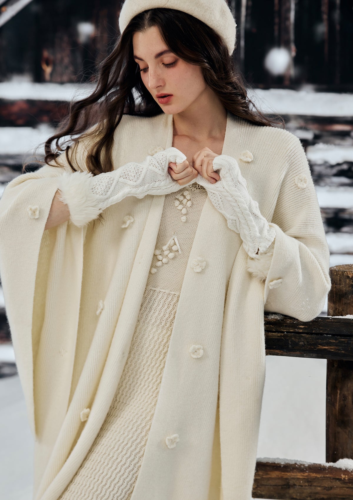 Snowflake Kintted Shawl