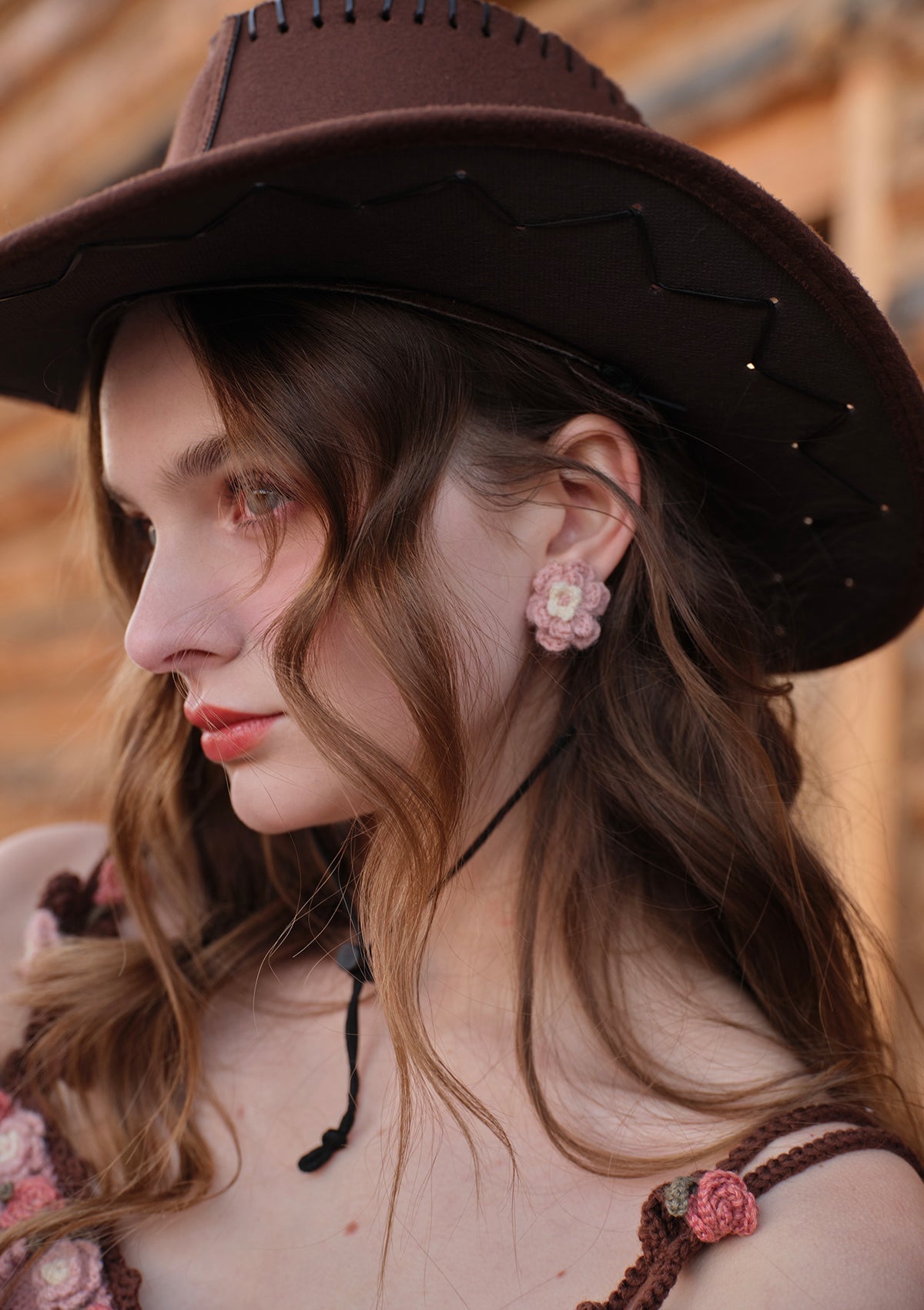 Floral Juliette Ear Clip&Stud