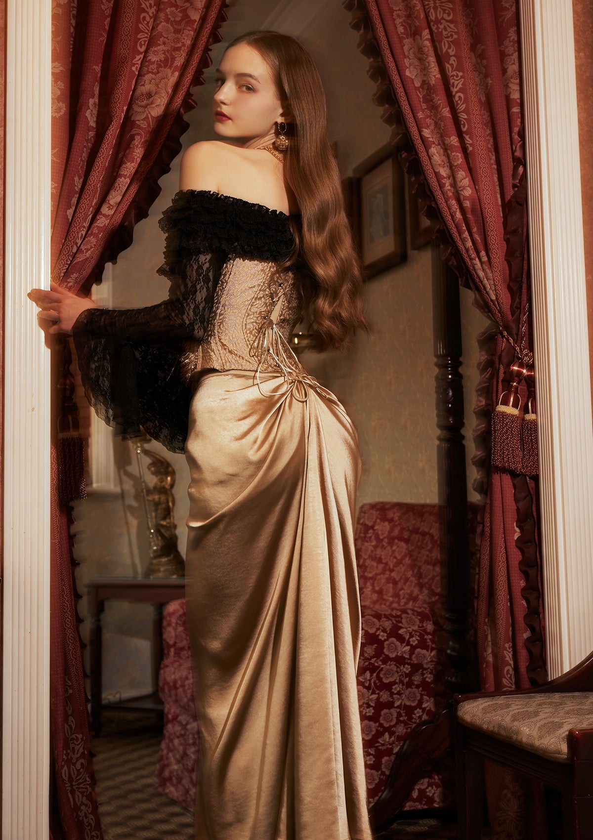 Curve & Plus Golden Blush Skirt