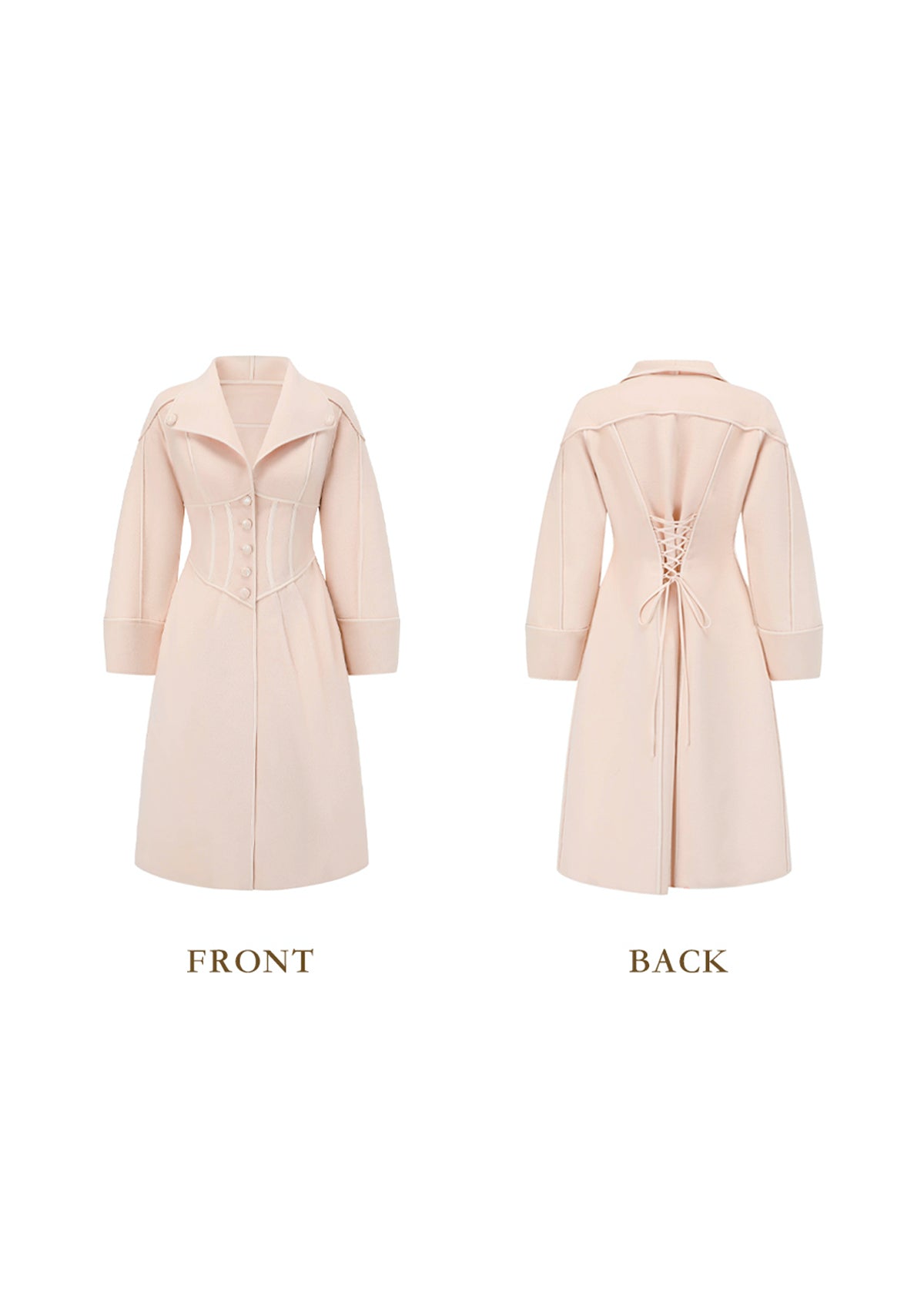 Rosin Rouge Double-faced Overcoat