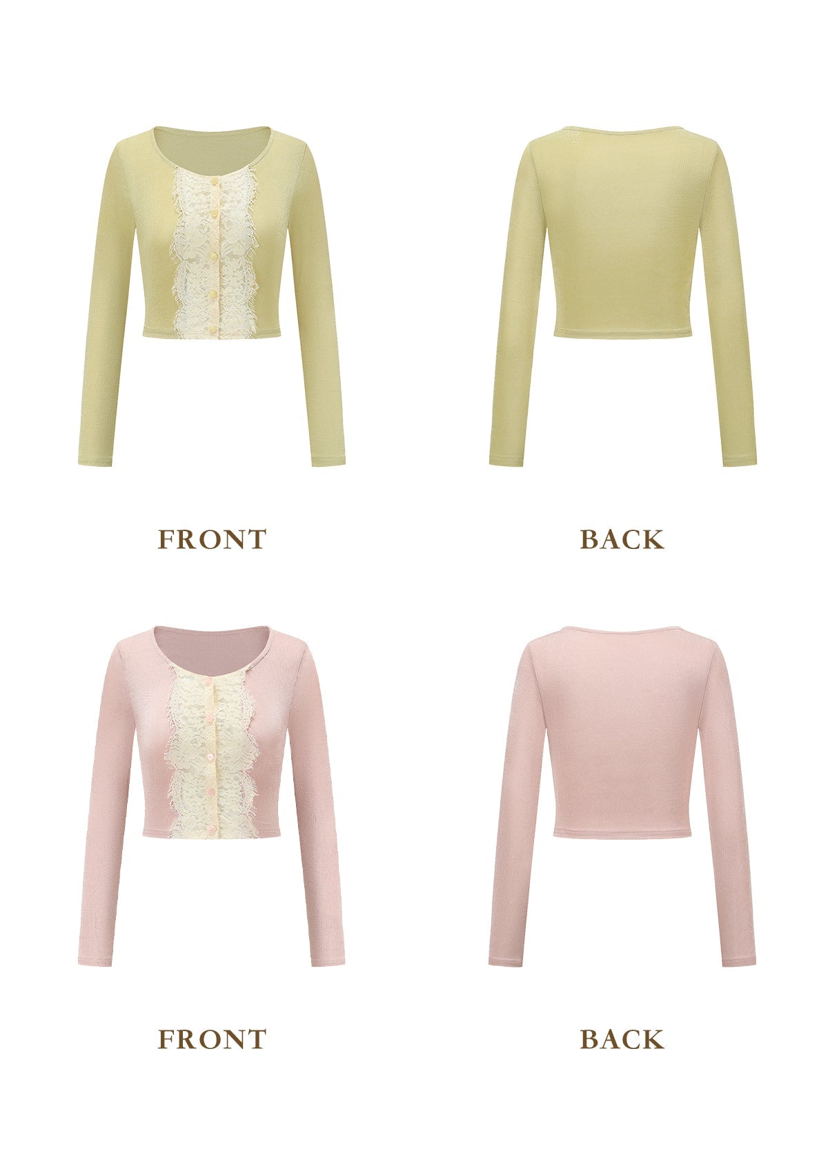 Papaya Mille-feuille Knit Cardigan