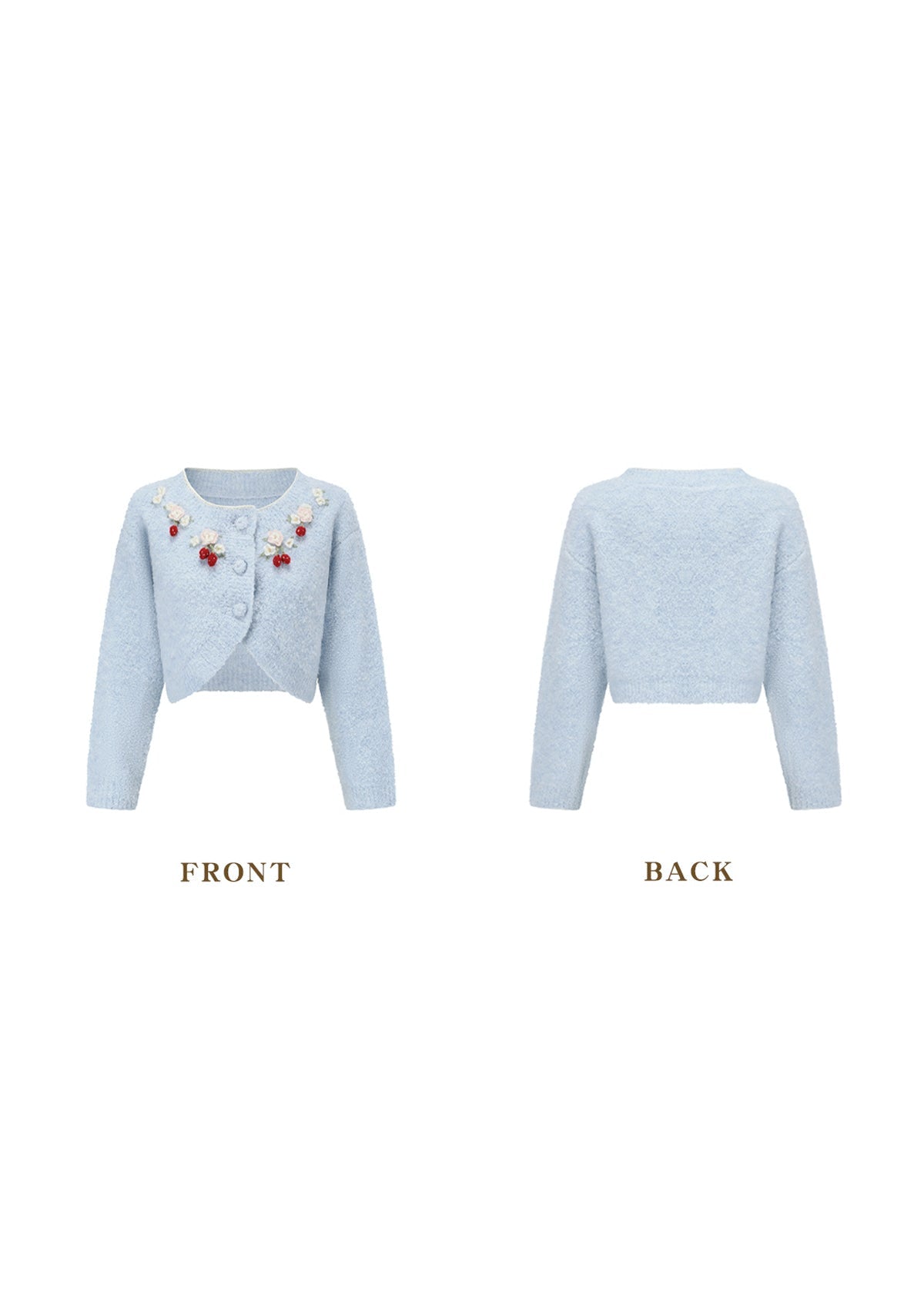 Strawberry Wonderland Knitted Cardigan
