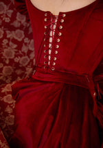 Red Velvet Cake Corset Blouse