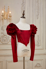 Red Velvet Cake Corset Blouse