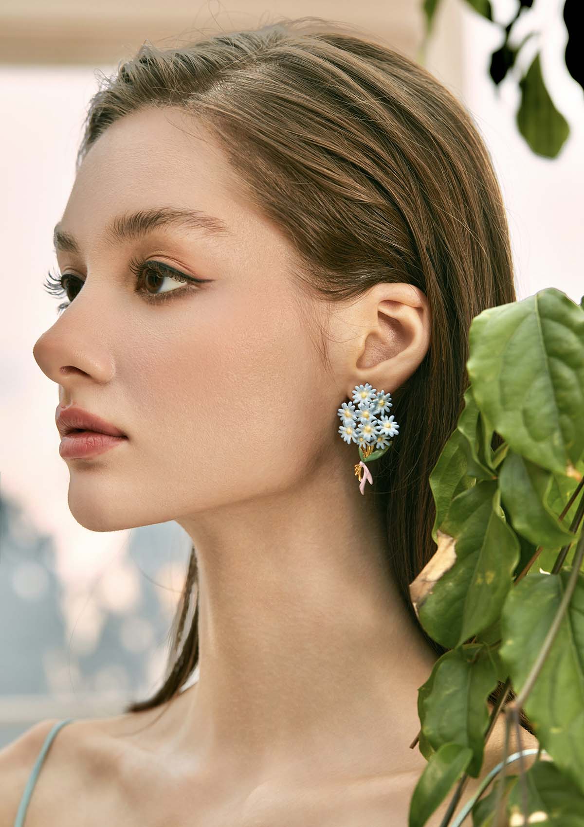 Hyacinth Ear Stud & Clip