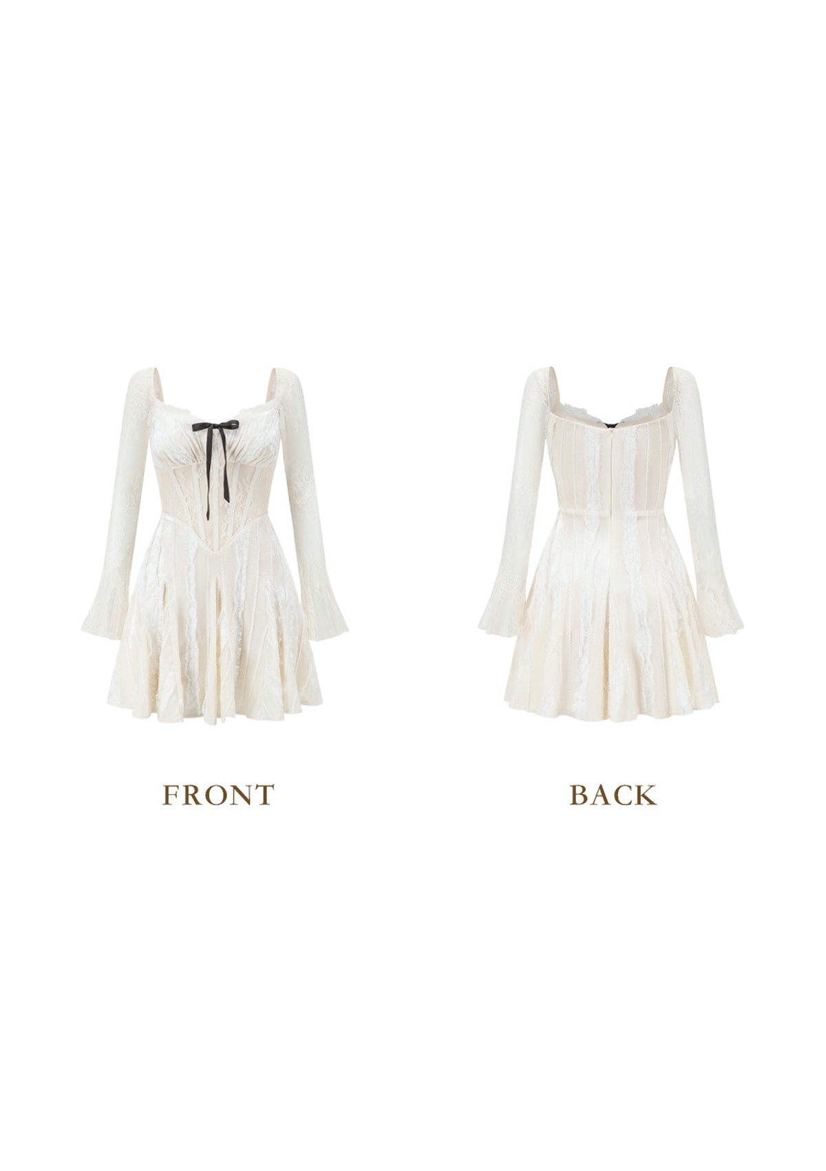 Chantilly Cream Mini Corset Dress