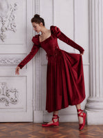 Red Velvet Cake Corset Blouse