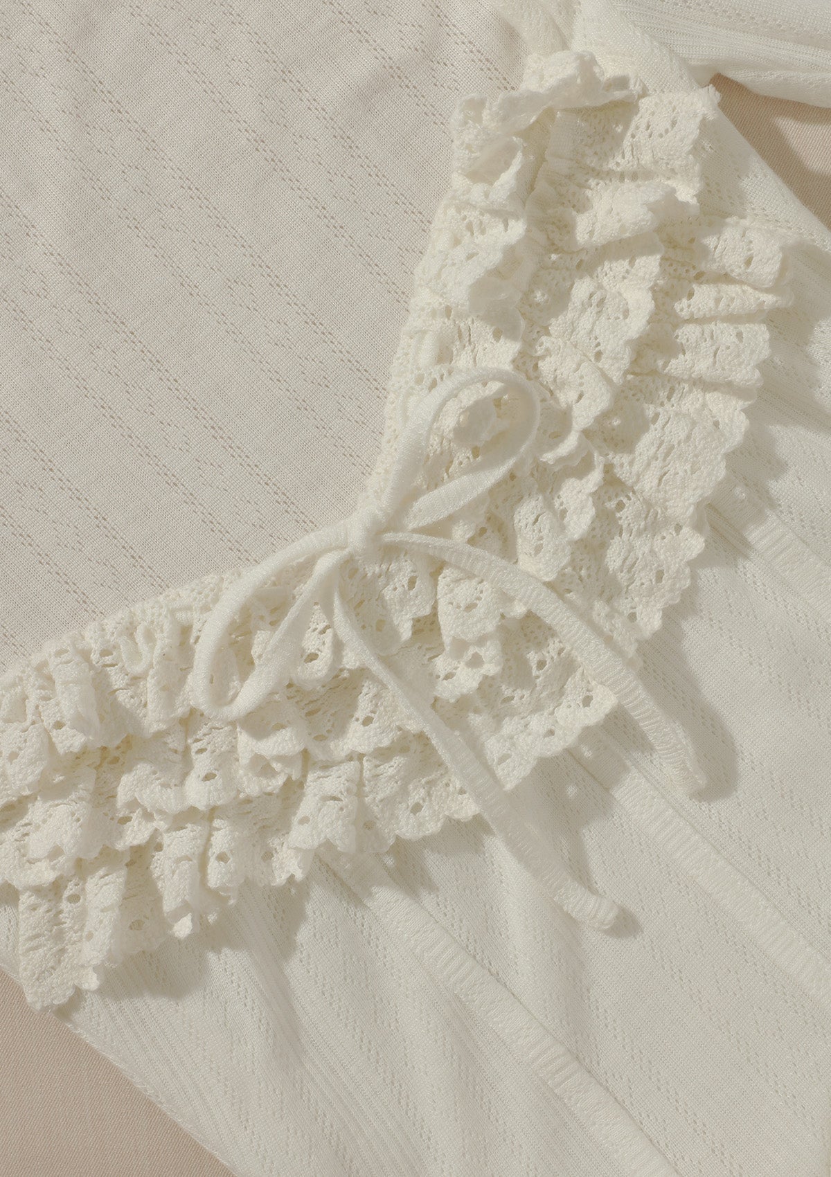 Fairy Snow Knitted Lace Dress