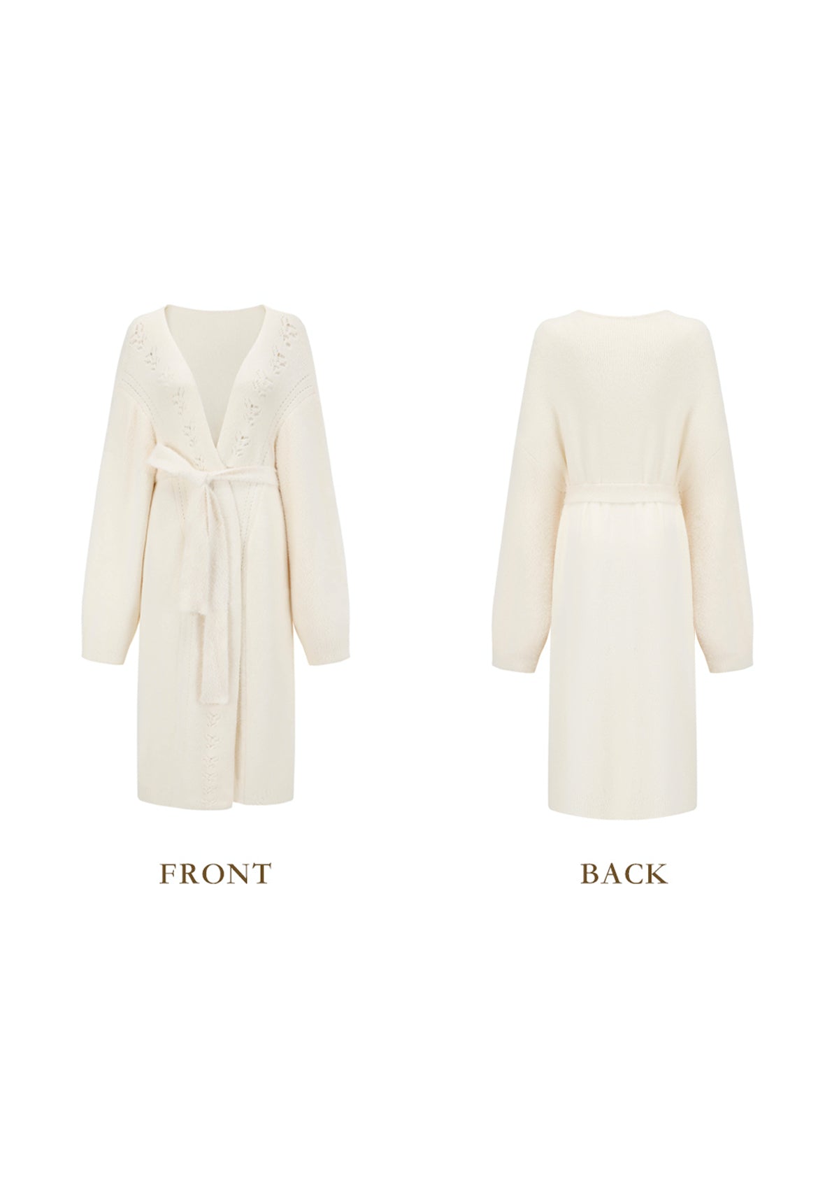 Frosty Lynx Knitted Coat