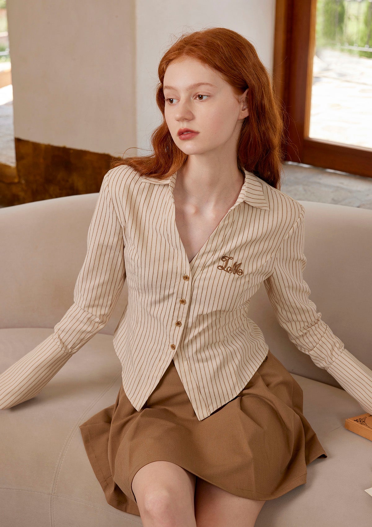 Animal College Stripe Blouse
