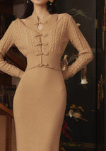 Oriental Cheongsam Knitted Cardigan
