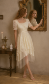 White Rose Tea Party Corset Dress