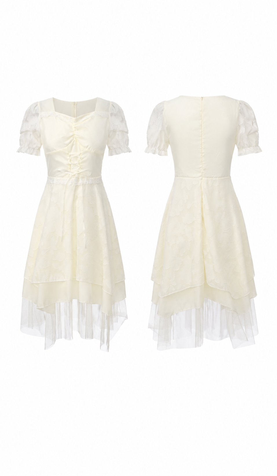 White Rose Tea Party Corset Dress