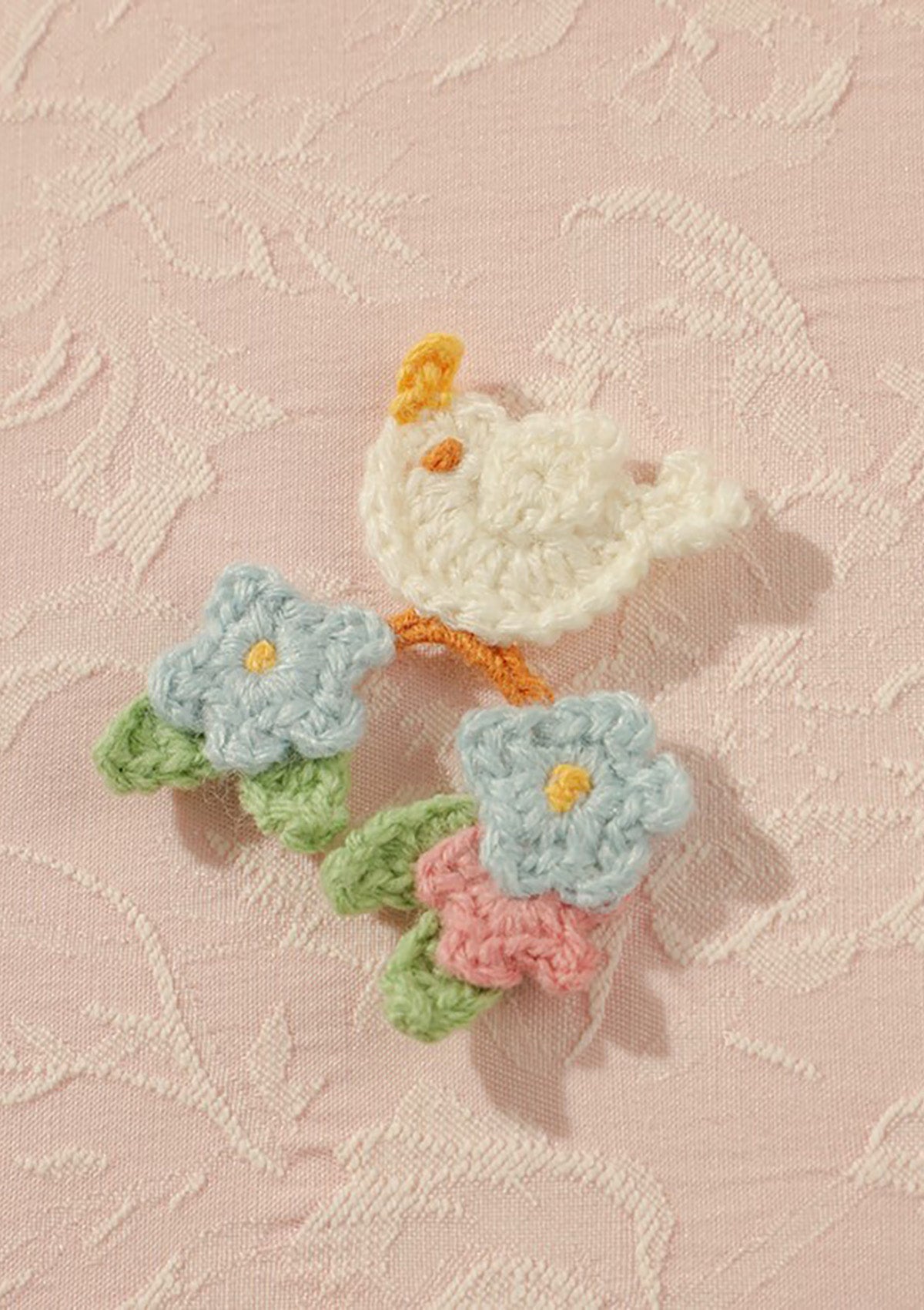 Bird & Flower Ear Clip&Stud