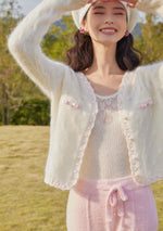 Pearl Love Mohair Cardigan