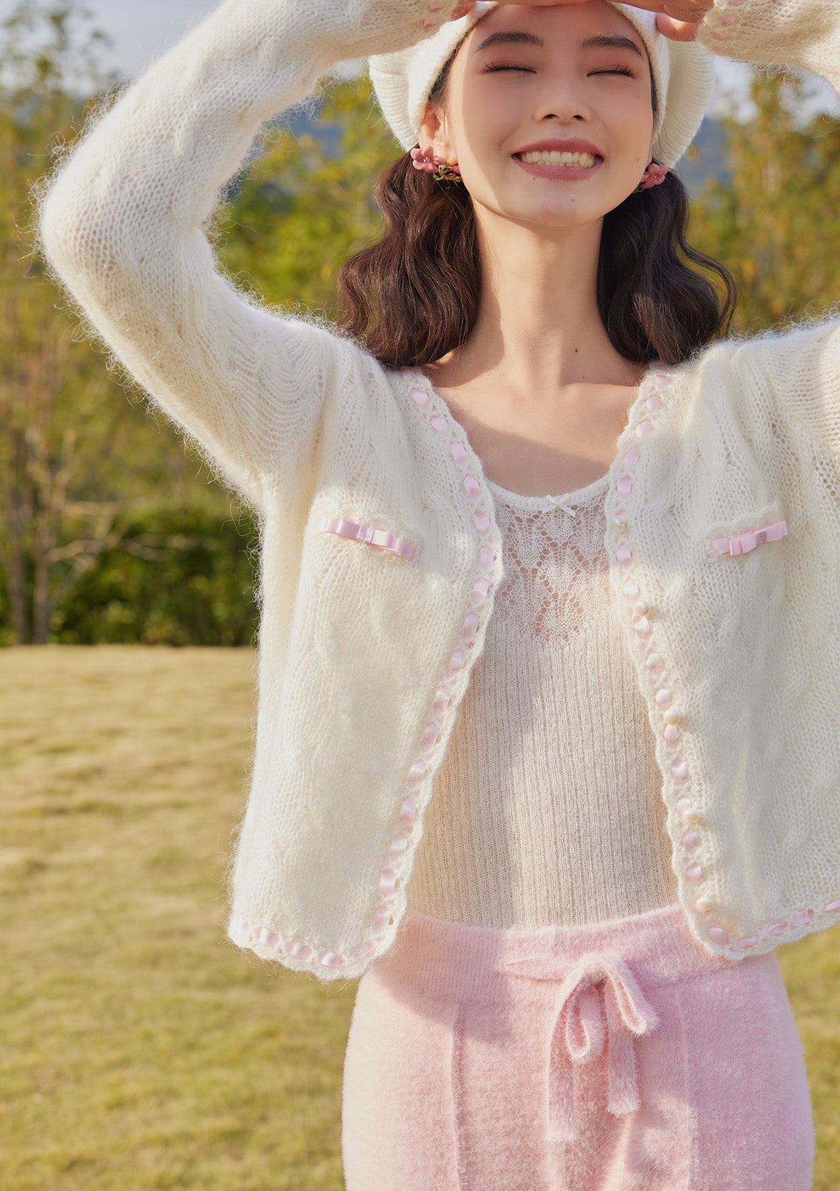 Pearl Love Mohair Cardigan