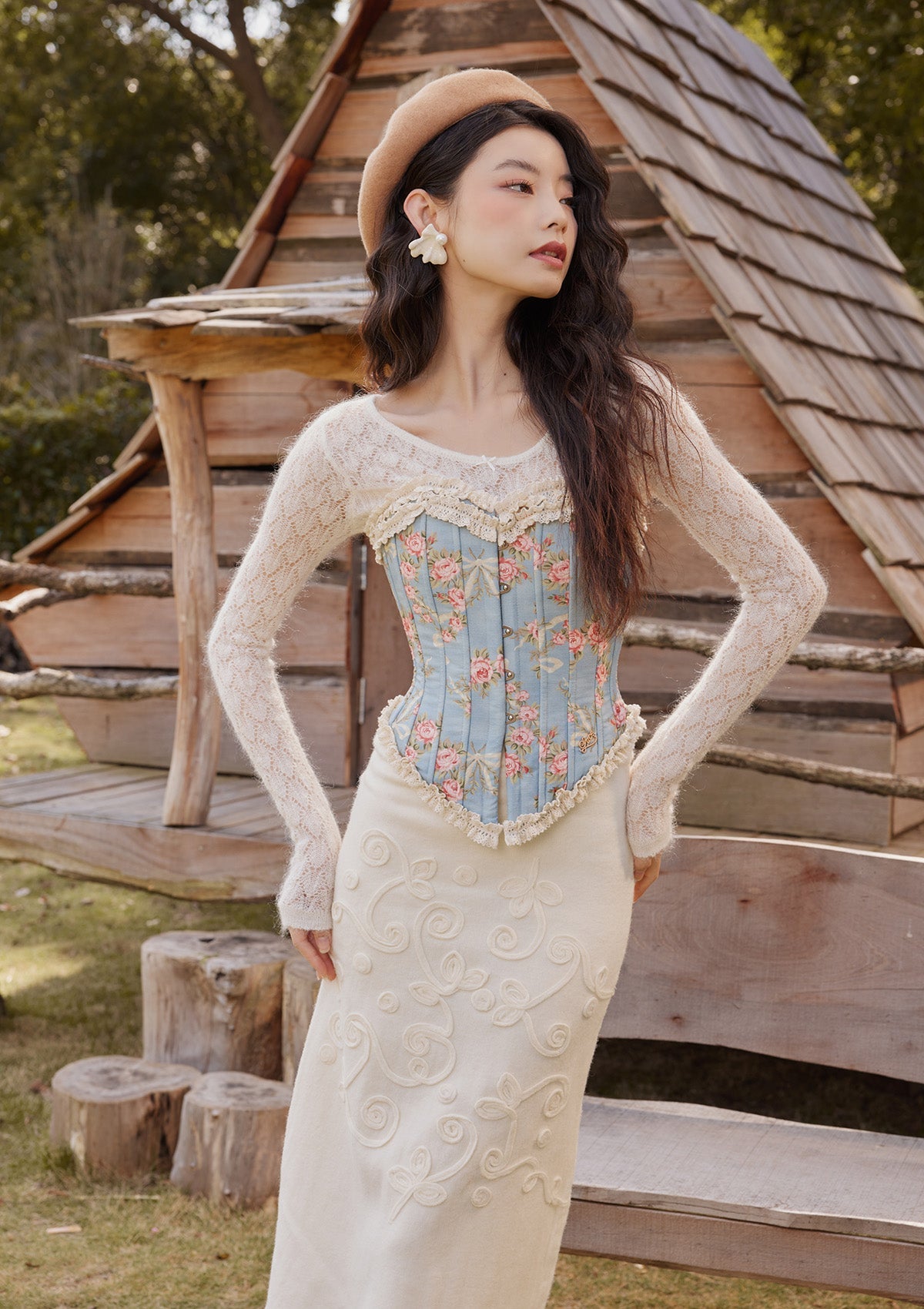Miss Flora Quilted Corset