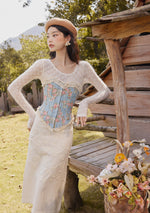 Greek Sculpture Knitted Skirt
