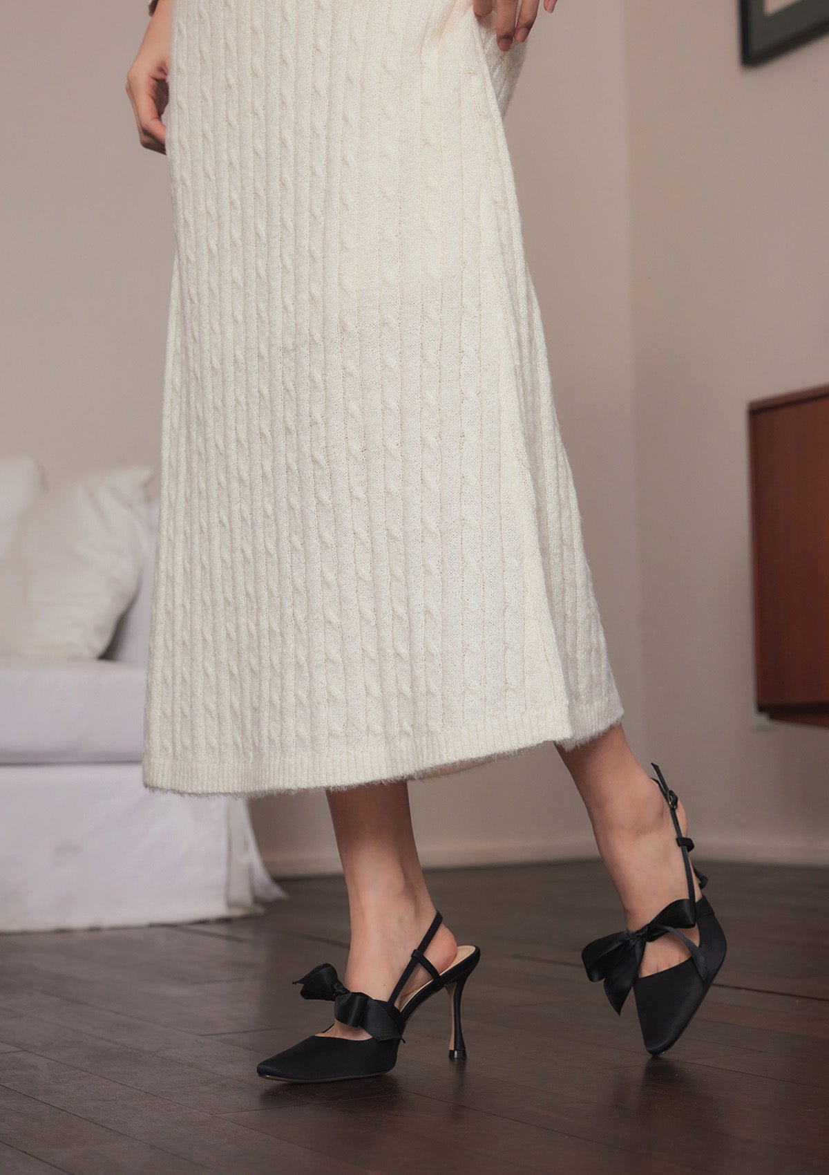 Hot Mocha Knitted Skirt