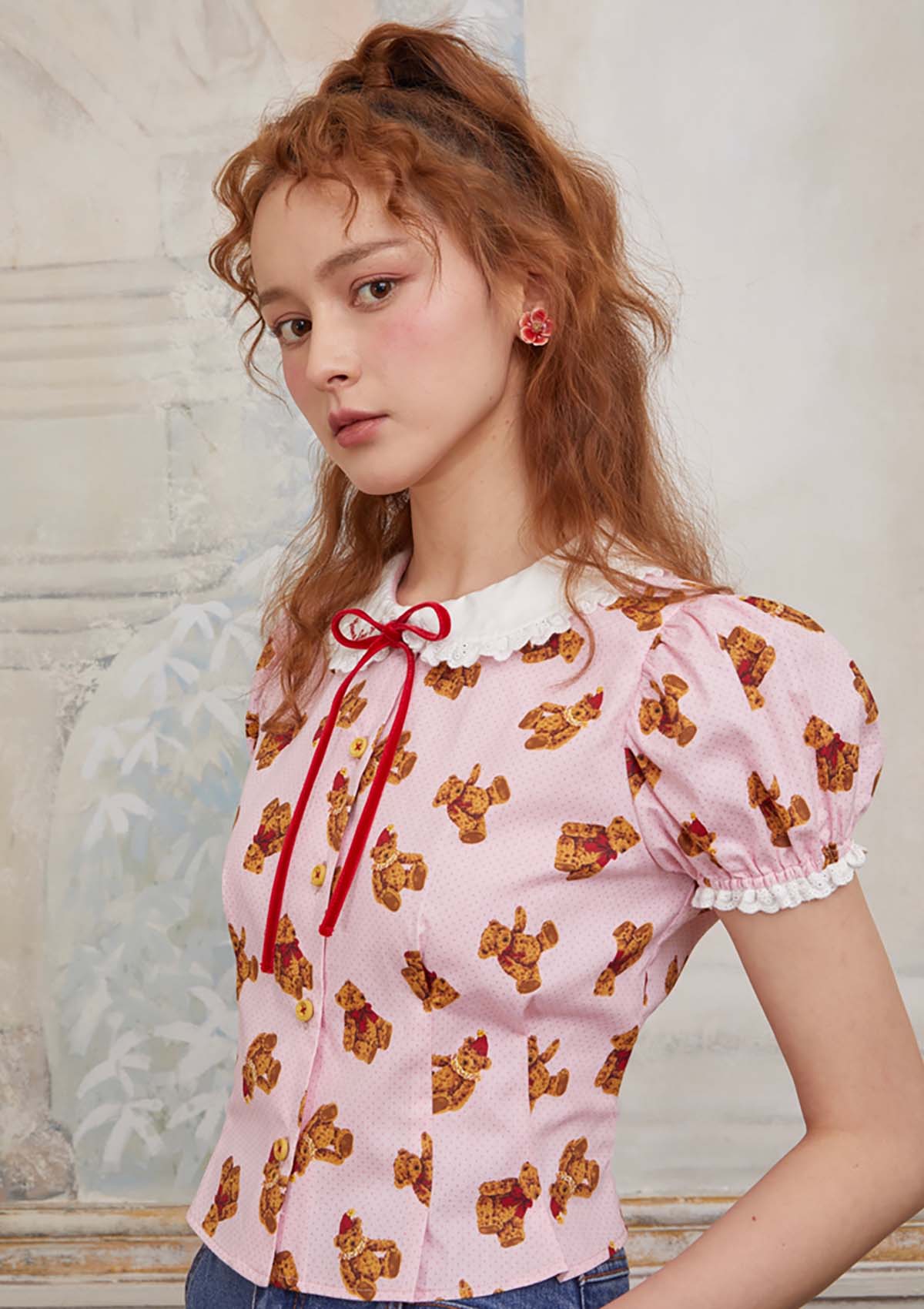 Bubble short sleeved shirt