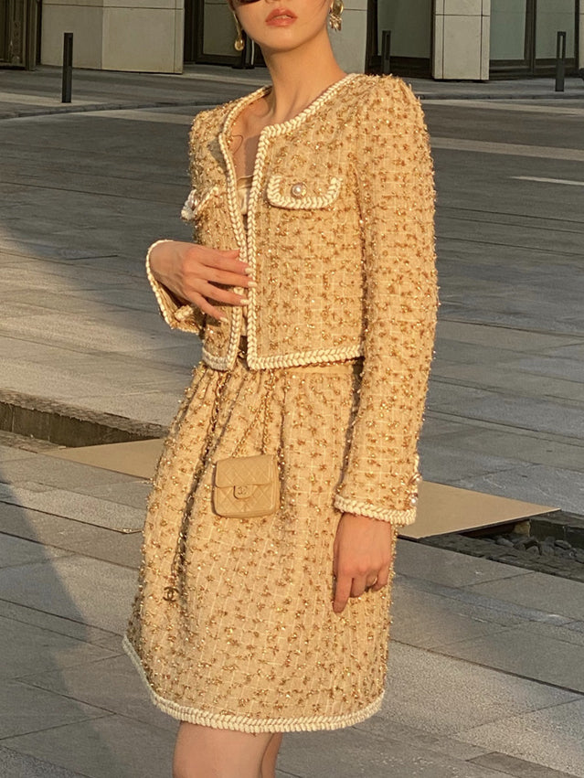 Retro gilded skirt