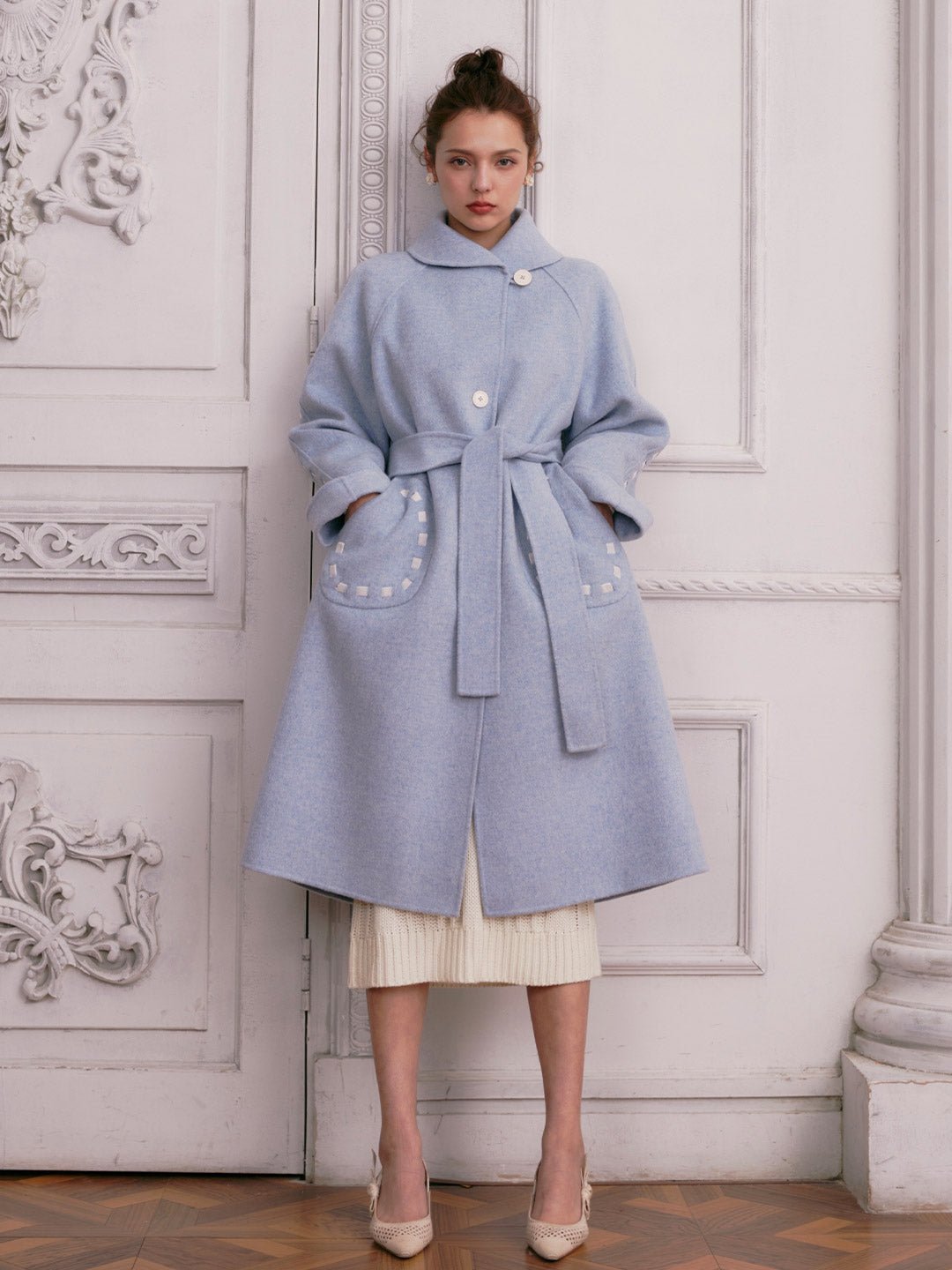 Carved Jade Double-faced Coat - LaceMade