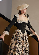 Castle Swan Corset Jacket (Black) - LaceMade