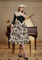 Castle Swan Corset Jacket (Black) - LaceMade