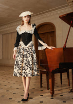 Castle Swan Skirt (Black) - LaceMade