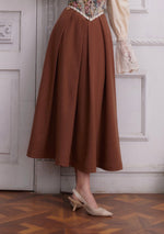 Choco Wool Vintage Skirt - LaceMade