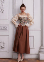 Choco Wool Vintage Skirt - LaceMade
