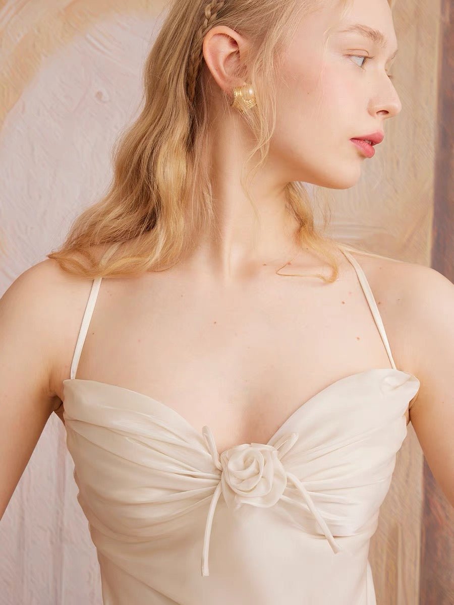 Crystal Flower Dress - LaceMade