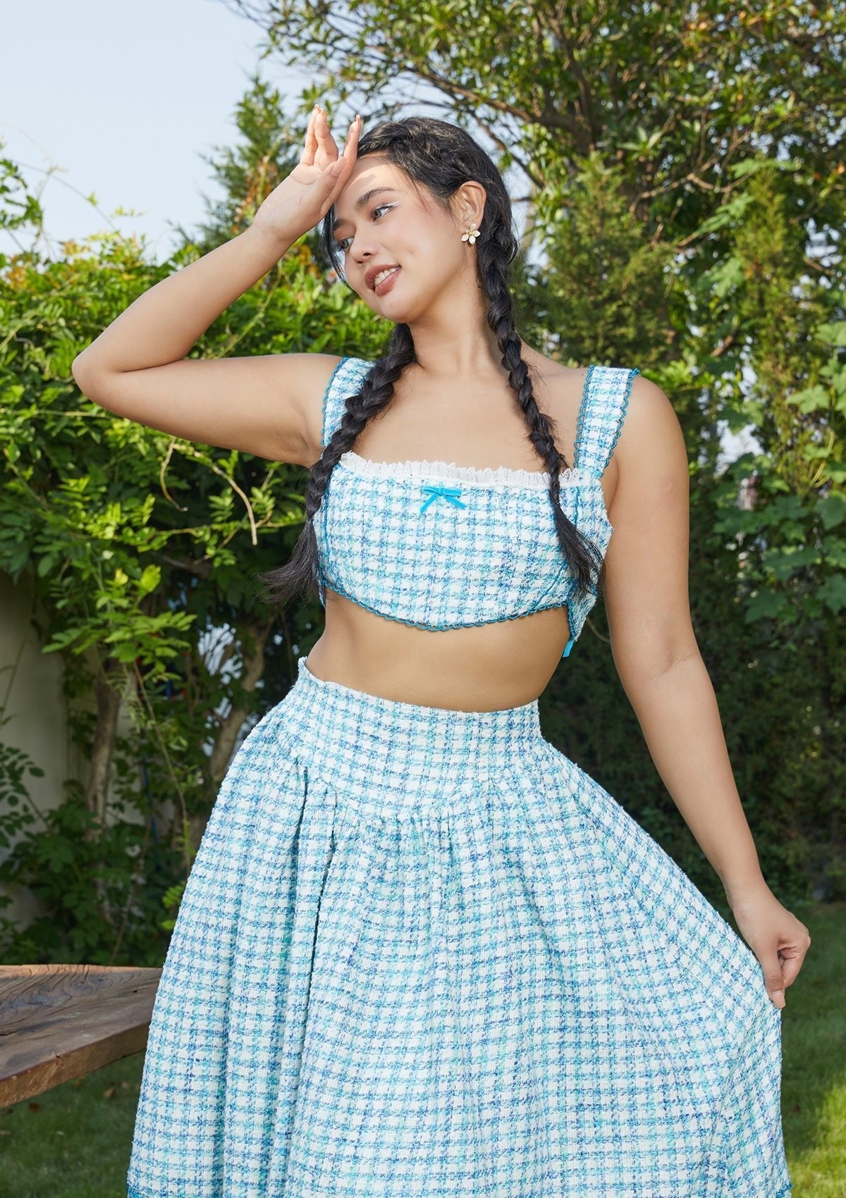 Curve & Plus Mint Cookie Corset - LaceMade
