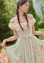 Green Kite Dress - LaceMade