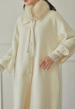 Double- faced wool overcoat