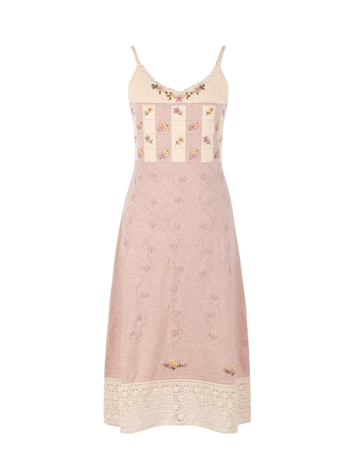 Flower Field Knit Dress