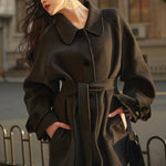 Double- faced wool overcoat