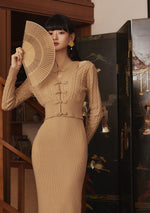 Oriental Cheongsam Knitted Cardigan