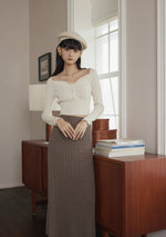 Hot Mocha Knitted Skirt