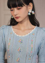 Bird & Flower Ear Clip&Stud