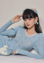 Bird & Flower Ear Clip&Stud