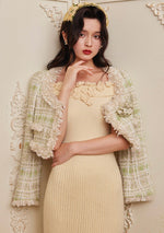 Mint Chocolate Dress (Egg Yolk) - LaceMade