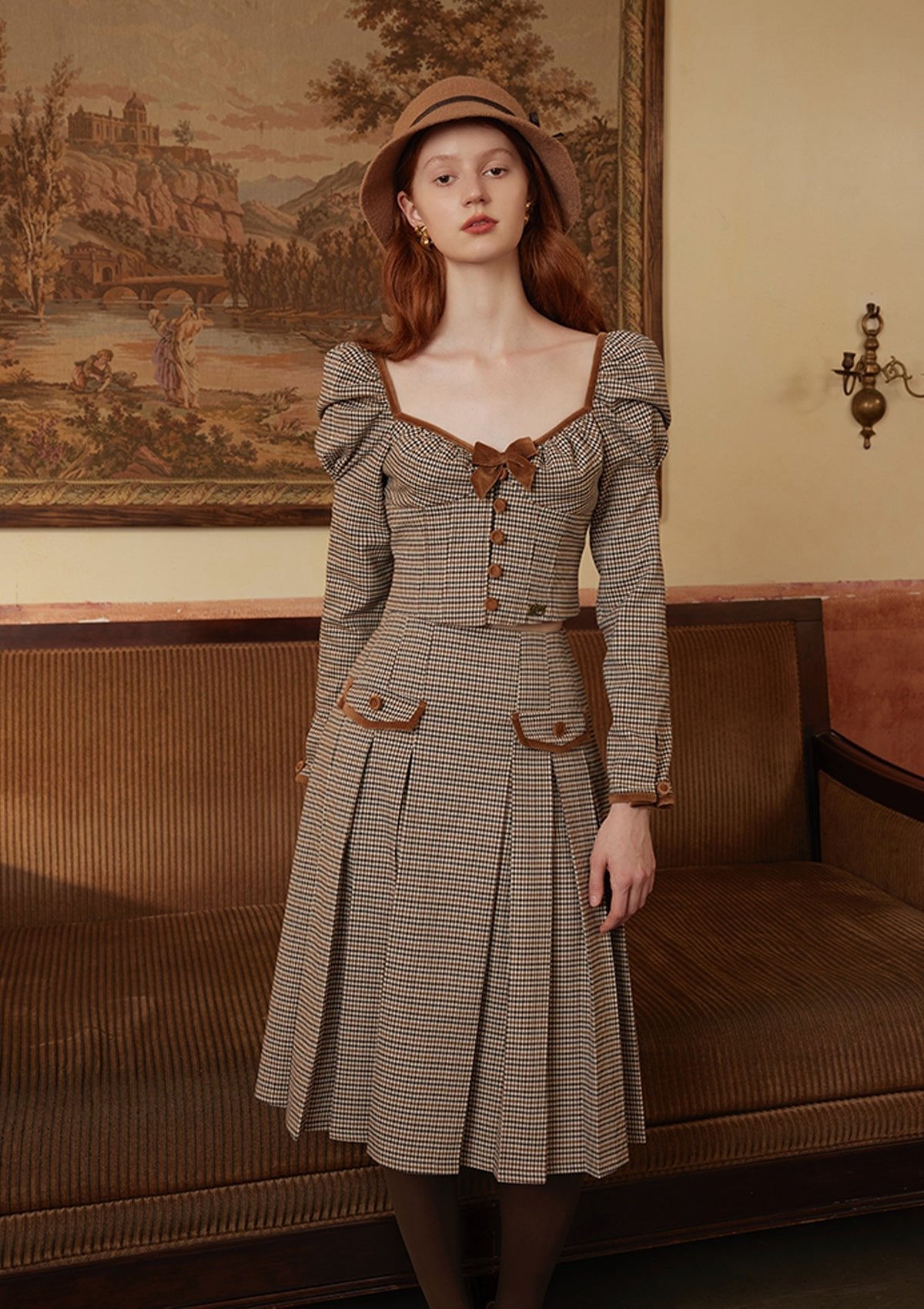 Miss Chestnut Corset Blouse - LaceMade