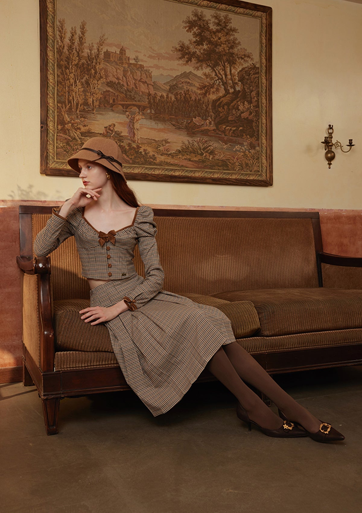 Miss Chestnut Corset Blouse - LaceMade