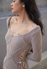 Miss London Knit Dress - LaceMade