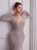 Miss London Knit Dress - LaceMade