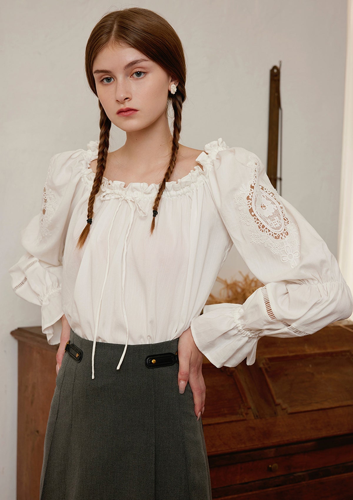 Miss Wheat Blouse - LaceMade